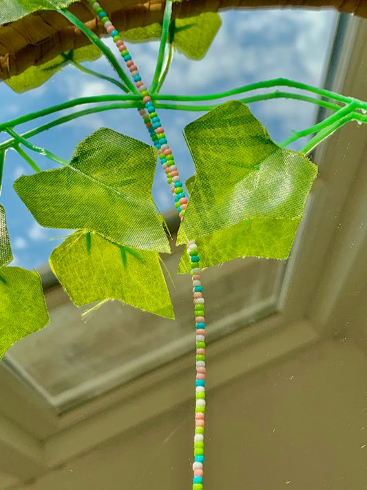 Handmade Pastel Beaded Necklace