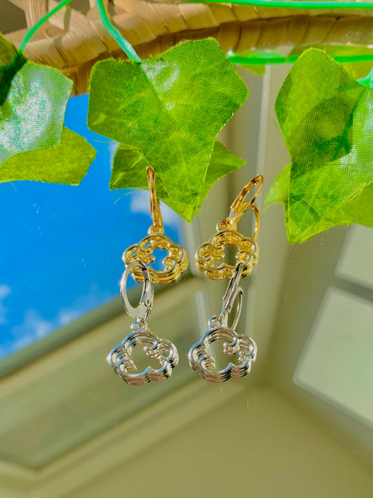 Handmade Cloud Hoop Earrings