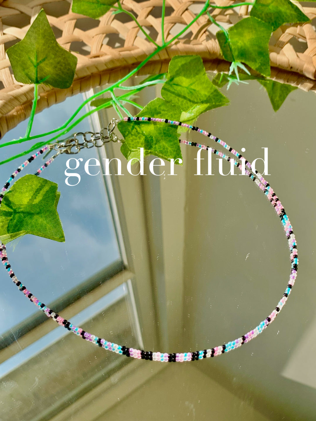 CLEARANCE: Handmade LGBTQ+ Pride Beaded Necklace